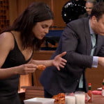 Priyanka Chopra and Jimmy Fallon Wing-Eating Contest