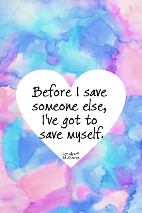 Ed sheeran save myself