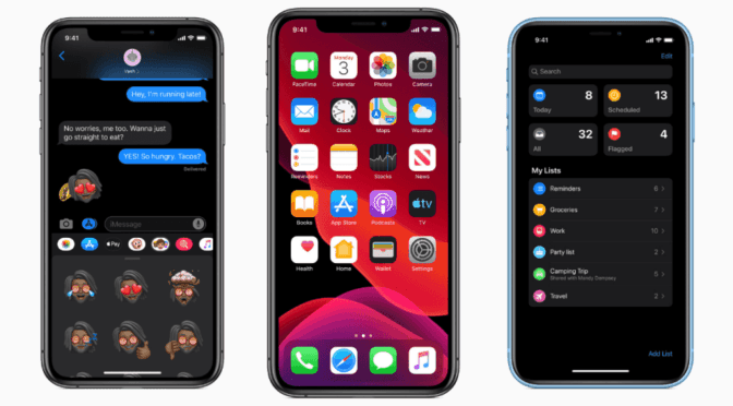 Apple iOS Dark Mode | iPad OS Revealed WWDC